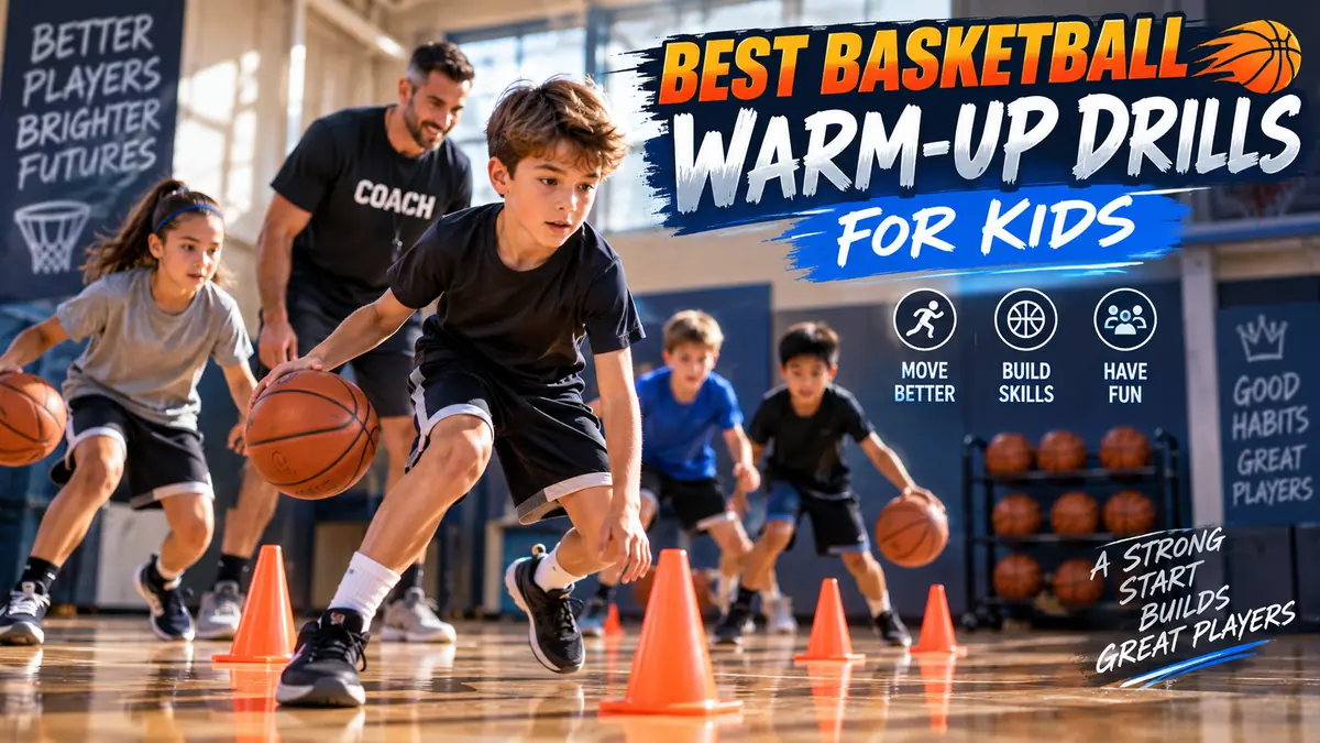 Best basketball warm-up drills for kids during youth basketball practice